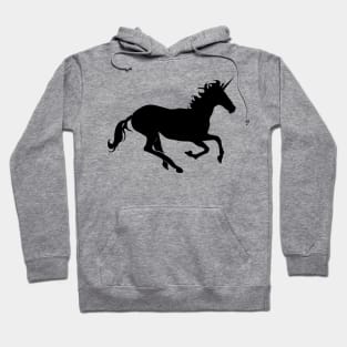 Black Unicorn Silhouette Hoodie